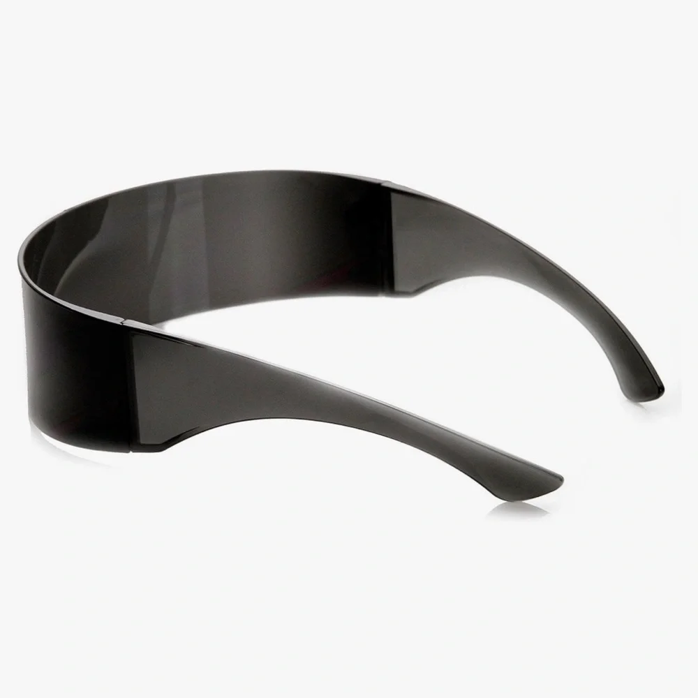 80’s Rave Futuristic Visor Sunglasses Cyberpunk Unisex Punk Black Festival Goth